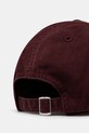 Akcesoria MM6 Maison Margiela czapka z daszkiem bawełniana SH2TC0004.M35190.227 bordowy