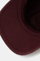 MM6 Maison Margiela czapka z daszkiem bawełniana bordowy SH2TC0004.M35190.227