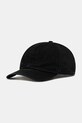 MM6 Maison Margiela czapka z daszkiem bawełniana aplikacja czarny SH2TC0004.M35190.899