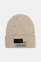 MM6 Maison Margiela czapka z wełną gruba beżowy SH0TB0001.M13138.806M