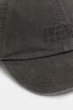 MM6 Maison Margiela șapcă de baseball din bumbac SH0TC0005.M35346.860 gri AW25