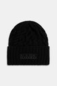 Шапка с вълна Napapijri NF-Tires средно дебел черен NP0A88YX9411