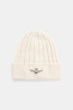 Aeronautica Militare czapka bawełniana aplikacja beżowy CU0063UL00485