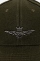 Aeronautica Militare czapka z daszkiem z wełną HA1085UCT02333 zielony AW25