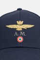Aeronautica Militare czapka z daszkiem bawełniana HA1100UCT02848 granatowy SS26