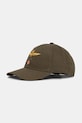 Памучна шапка с козирка Aeronautica Militare памук зелен HA1100UCT02848