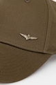 Bavlněná baseballová čepice Aeronautica Militare HA1122UCT02848 zelená AW25