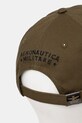 Akcesoria Aeronautica Militare czapka z daszkiem bawełniana HA1122UCT02848 zielony