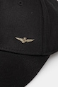 Aeronautica Militare berretto da baseball in cotone HA1122UCT02848 nero AW25