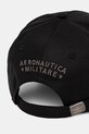 Akcesoria Aeronautica Militare czapka z daszkiem bawełniana HA1122UCT02848 czarny