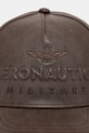 Aeronautica Militare berretto da baseball HA1191DCT03415 marrone AW25