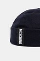 Vlnená čiapka Moschino M5864.60802 tmavomodrá AW25