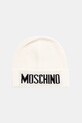 Μάλλινο σκουφί Moschino χοντρό μπεζ M5875.60808