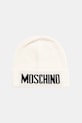 Vlnená čiapka Moschino hrubá béžová M5875.60808