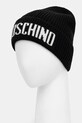 Vlnená čiapka Moschino M5875.60808 čierna AW25