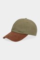 Barbour czapka bawełniana Transport wzorzyste zielony MHA0888