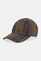 Barbour czapka z daszkiem Barbour Telfield wzorzyste zielony MHA0910