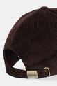 Akcesoria Barbour czapka z daszkiem sztruksowa Preston Cord MHA0911 brązowy