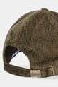 Akcesoria Barbour czapka z daszkiem sztruksowa Preston Cord MHA0911 zielony