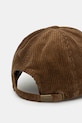Akcesoria Barbour czapka z daszkiem bawełniana Preston Cord Cap MHA0911BE51 beżowy