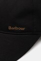Bavlněná baseballová čepice Barbour Milburn Cap MHA0914BK11 černá AW25