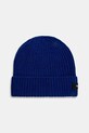 Undercover czapka z domieszką wełny Beanie gruba niebieski UC2E4H02