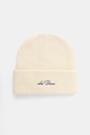 Vlnená čiapka Les Deux Wayne nášivka béžová 1000673