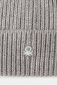 Akcesoria United Colors of Benetton czapka z dodatkiem wełny 12PAUA00X szary