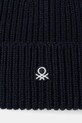 Akcesoria United Colors of Benetton czapka z dodatkiem wełny 12PAUA00X granatowy