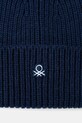 Akcesoria United Colors of Benetton czapka z dodatkiem wełny 12PAUA00X niebieski