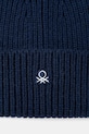 Akcesoria United Colors of Benetton czapka z dodatkiem wełny 12PAUA00X niebieski