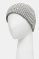 Maison Kitsuné czapka wełniana Baby Fox Beanie PW06102KT1022 szary AW25