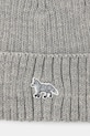 Accessories Maison Kitsuné wool beanie Baby Fox Beanie PW06102KT1022 gray