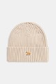 Бавовняна шапка Maison Kitsuné Baby Fox Beanie бавовна бежевий PW06103KT1140