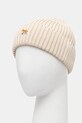 Bavlnená čiapka Maison Kitsuné Baby Fox Beanie PW06103KT1140 béžová AW25