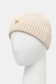 Бавовняна шапка Maison Kitsuné Baby Fox Beanie PW06103KT1140 бежевий AW25