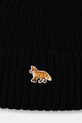 Accessories Maison Kitsuné cotton beanie Baby Fox Beanie PW06103KT1140 black