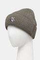 Вовняна шапка Maison Kitsuné Fox Head Large Beanie PM06112KT1022 зелений AW25
