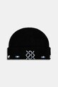 Čiapka s prímesou vlny Ader Error BEANIE hrubá čierna BO01FWHW0503BK
