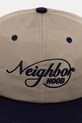 NEIGHBORHOOD czapka z daszkiem BICOLOR DAD CAP 252HCNH.HT04 granatowy AW25