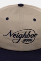 NEIGHBORHOOD czapka z daszkiem BICOLOR DAD CAP 252HCNH.HT04 granatowy AW25