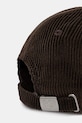 Akcesoria Human Made czapka z daszkiem bawełniana 6PANEL CORDUROY HM30GD071 brązowy