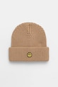 Barrow czapka z dodatkiem wełny aplikacja beżowy F5BWUAHT094