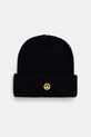 Barrow czapka z dodatkiem wełny aplikacja czarny F5BWUAHT094