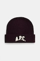 Volnena kapa A.P.C. bonnet axel Srednje debeline vijolična WVBDK.M25111