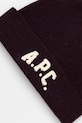Doplnky Vlnená čiapka A.P.C. bonnet axel WVBDK.M25111 burgundské