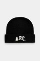 Шерстяная шапка A.P.C. bonnet axel шерсть чёрный WVBDK.M25111