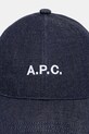 Кепка A.P.C. casquette charlie COHIZ.M24069 темно-синій AW25