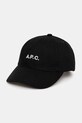 A.P.C. șapcă casquette charlie negru COZZS.M24069