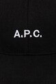 A.P.C. șapcă casquette charlie COZZS.M24069 negru AW25
